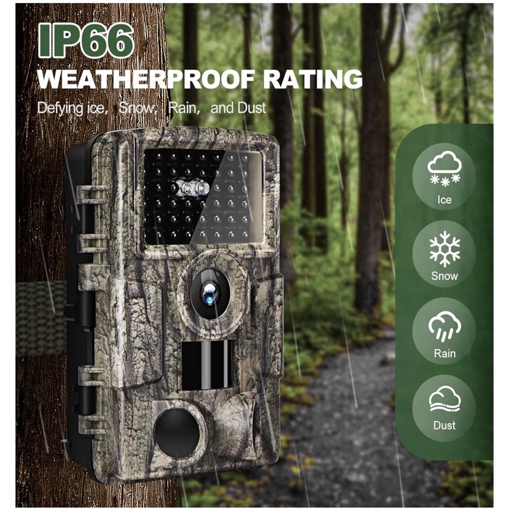 4K Trail Camera Camouflage - Weatherproof Outdoor Surveillance